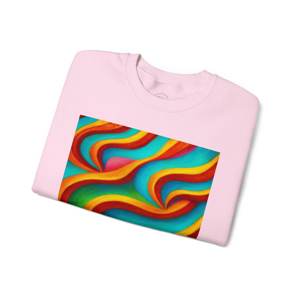 Colorful Swirl Crewneck Sweatshirt | Cozy Unisex Pullover
