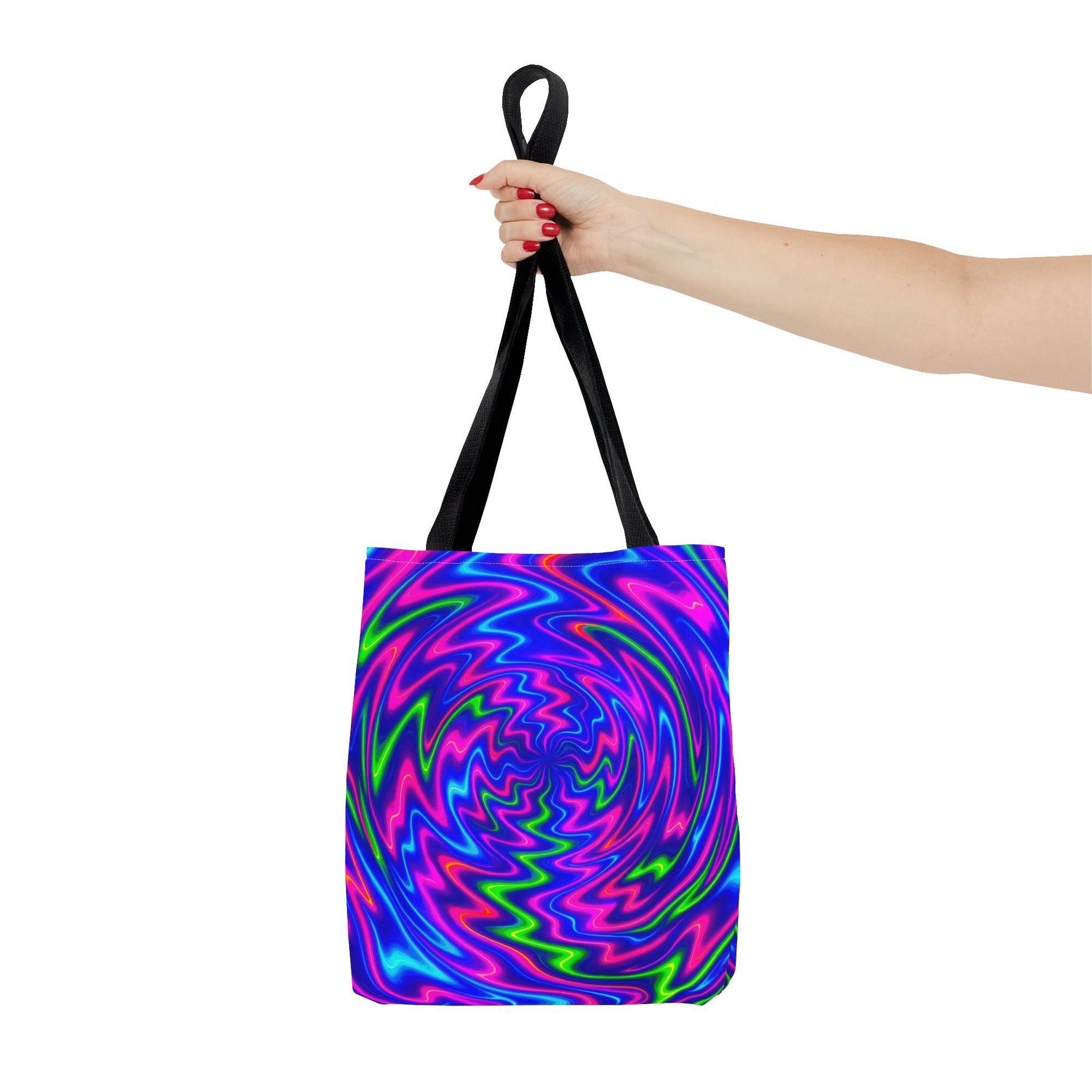 Vibrant Psychedelic Tote Bag, Boho Eco Shopping Bag, Colorful Gift Idea, Beach Bag, Art Bag, Festival Vibe