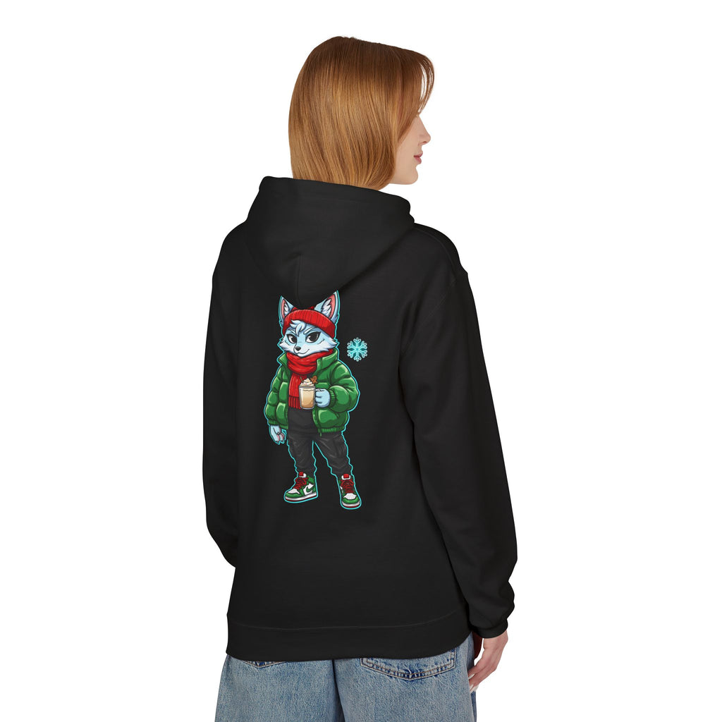 Cyber Wolf Gamer Hoodie | Cozy Christmas Sweatshirt