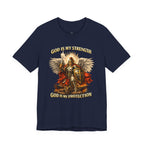 Christian Warrior T-Shirt | God Is My Strength & Protection | Faith Shirt
