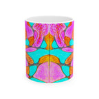 Abstract Art Mug | Colorful Ceramic Coffee Cup | Modern Aesthetic Gift