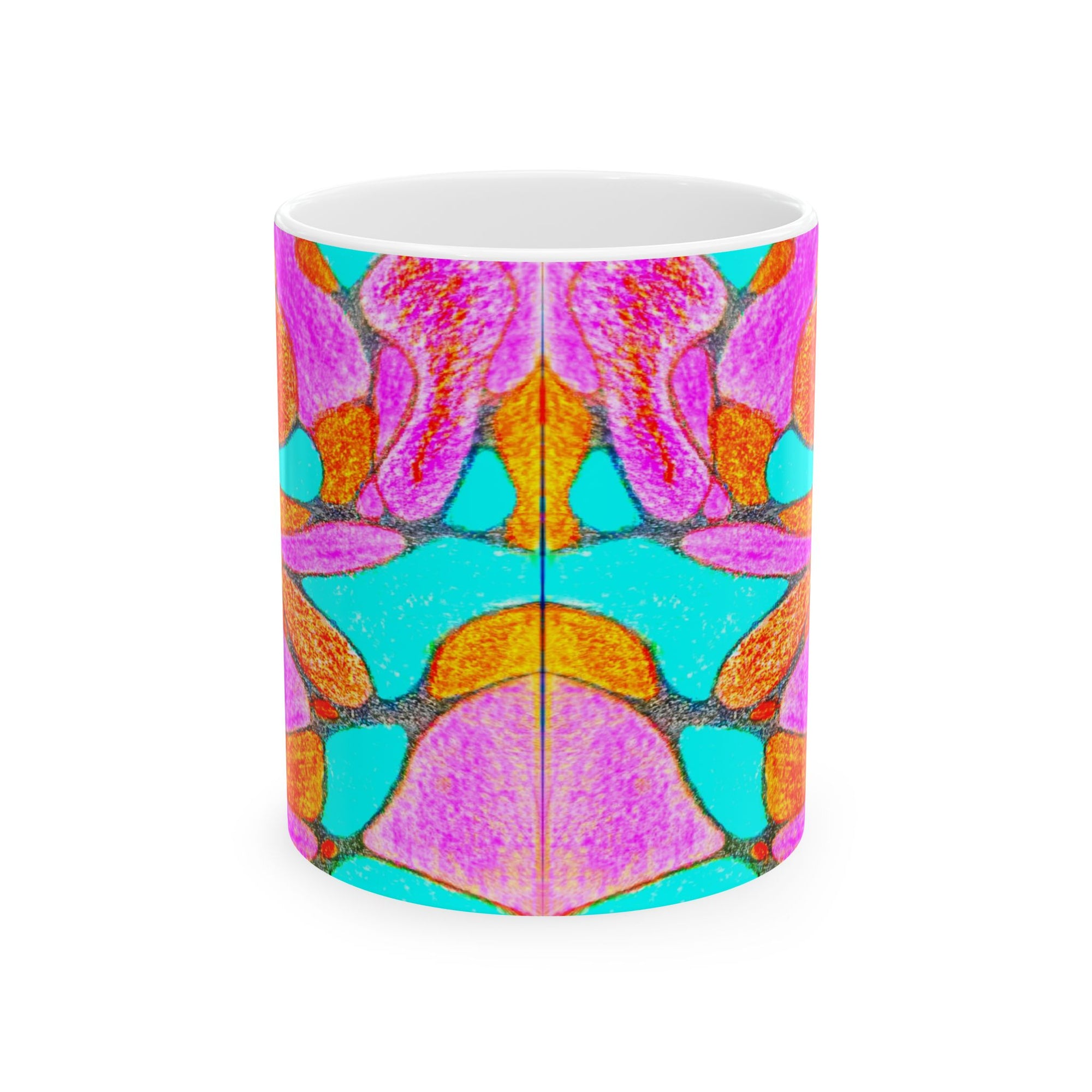 Abstract Art Mug | Colorful Ceramic Coffee Cup | Modern Aesthetic Gift