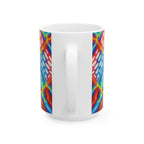 Abstract Art Mug | Bold Ceramic Coffee Cup | Modern Gift