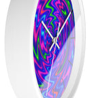 Colorful Wall Clock | Neon Swirl Clock | Modern Silent Home Decor