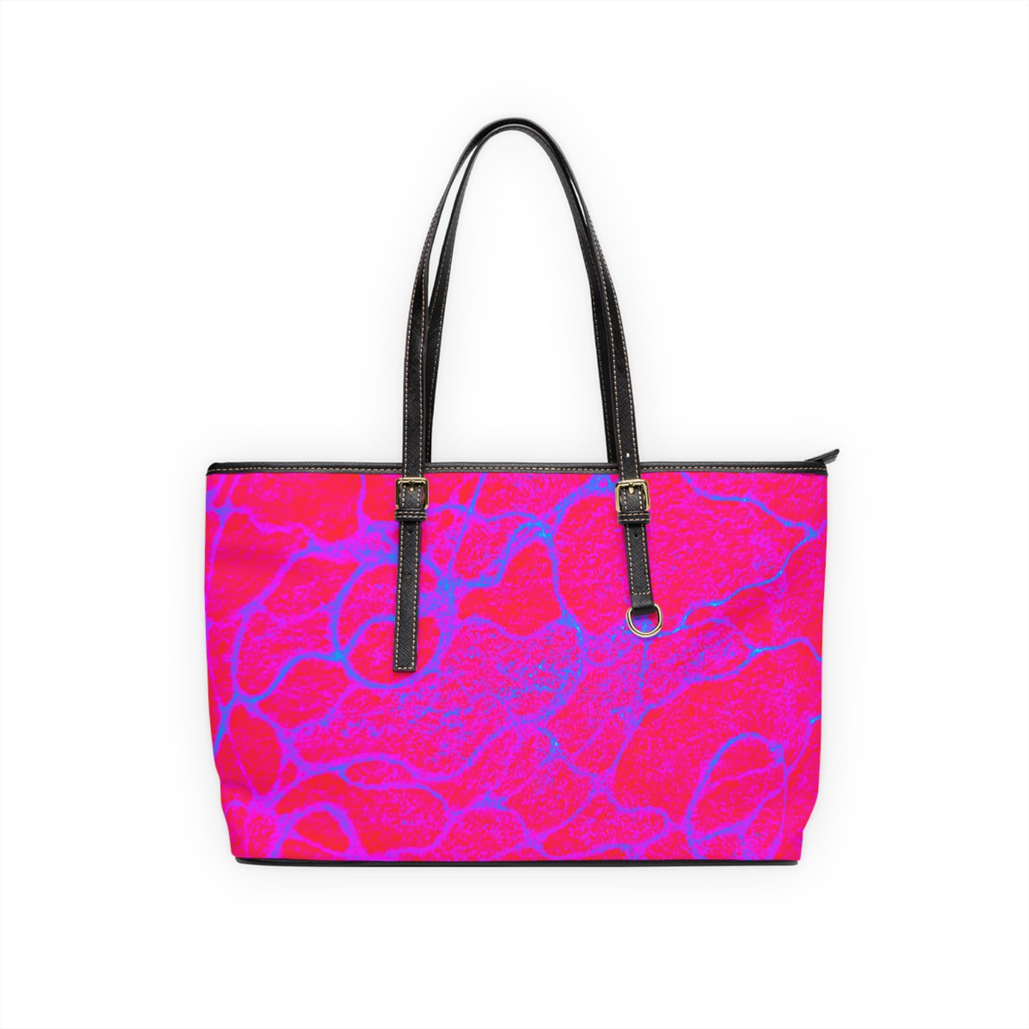 Hot Pink Abstract Tote Bag | Bold Statement Fashion Shopper