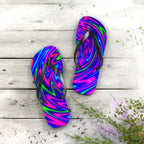 Tie-Dye Flip Flops | Colorful Summer Sandals | Beach Vacation Style