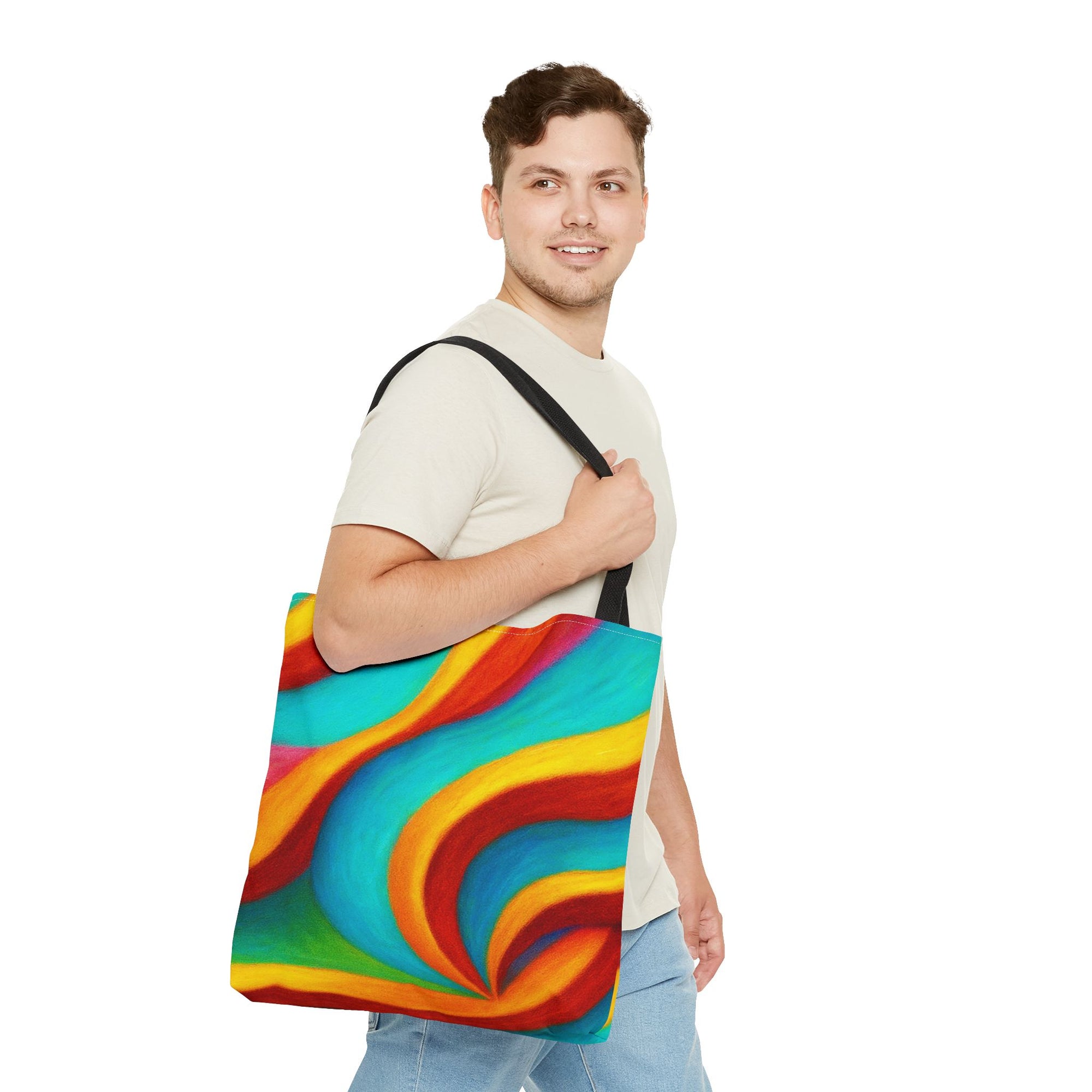 Colorful Swirl Tote Bag - Vibrant, Artful Shopping Companion for Everyday Use, Beach, Travel, Gifts, Eco-Friendly, Reusable