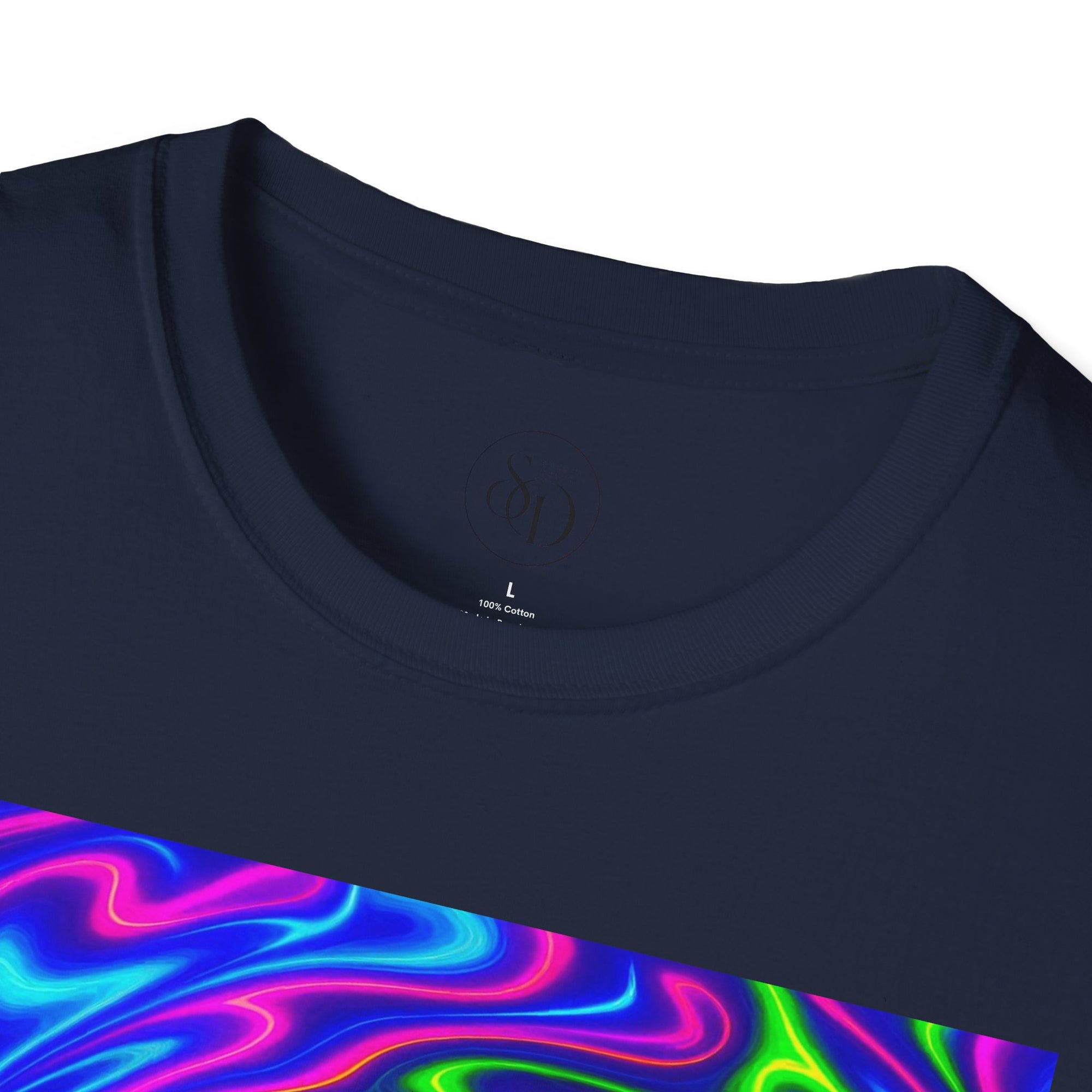 Psychedelic Swirl T-Shirt | Neon Trippy Vortex Tee