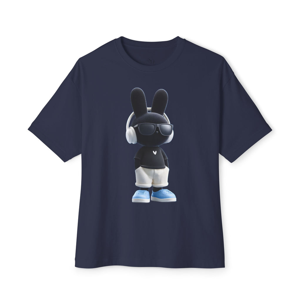 Oversized | Cool Bunny DJ tee | Graphic T-Shirt featuring Bunny with Headphones