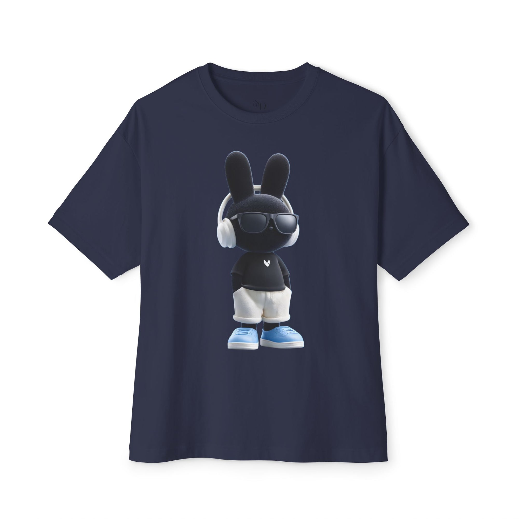Oversized | Cool Bunny DJ tee | Graphic T-Shirt featuring Bunny with Headphones