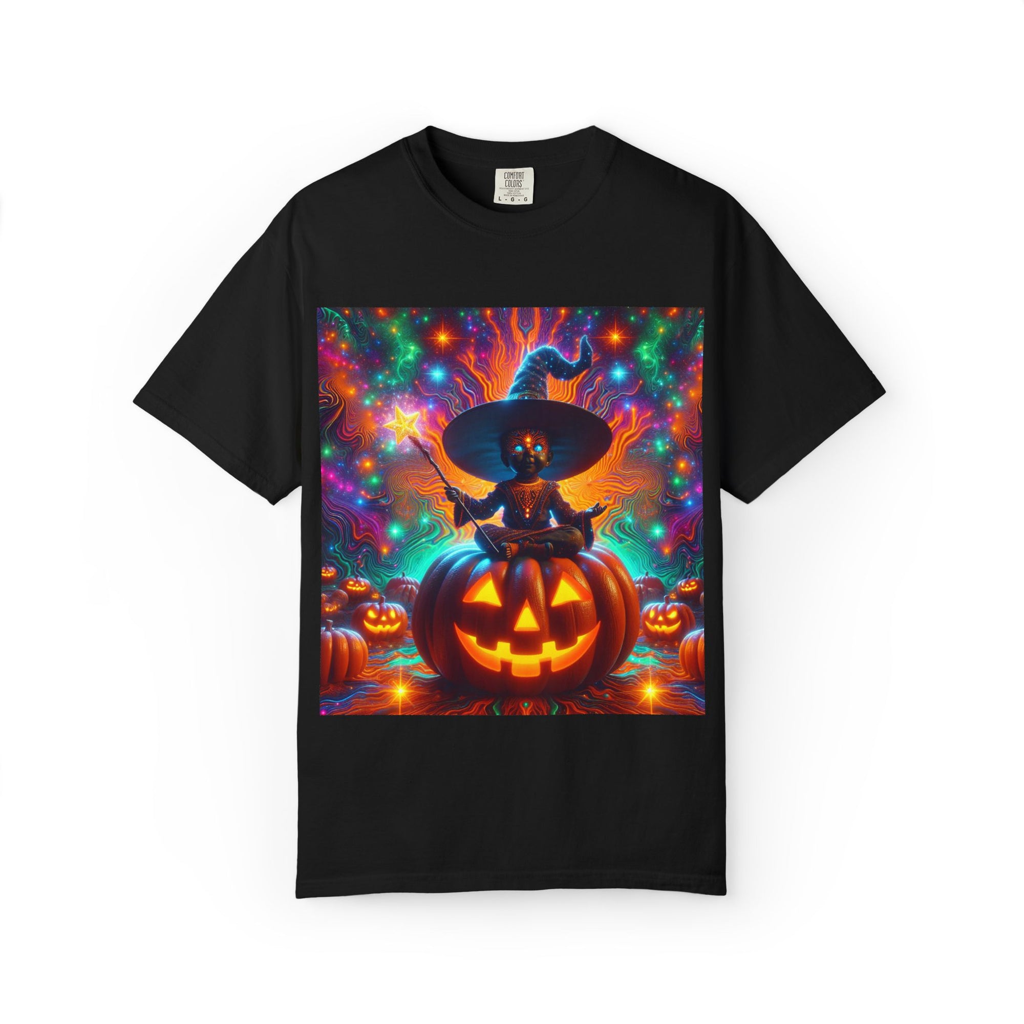 Vibrant Halloween Witch T-shirt, Unisex Casual Tee for Fall, Trick or Treat Gift, Spooky Party Wear, Witchy Style Clothing