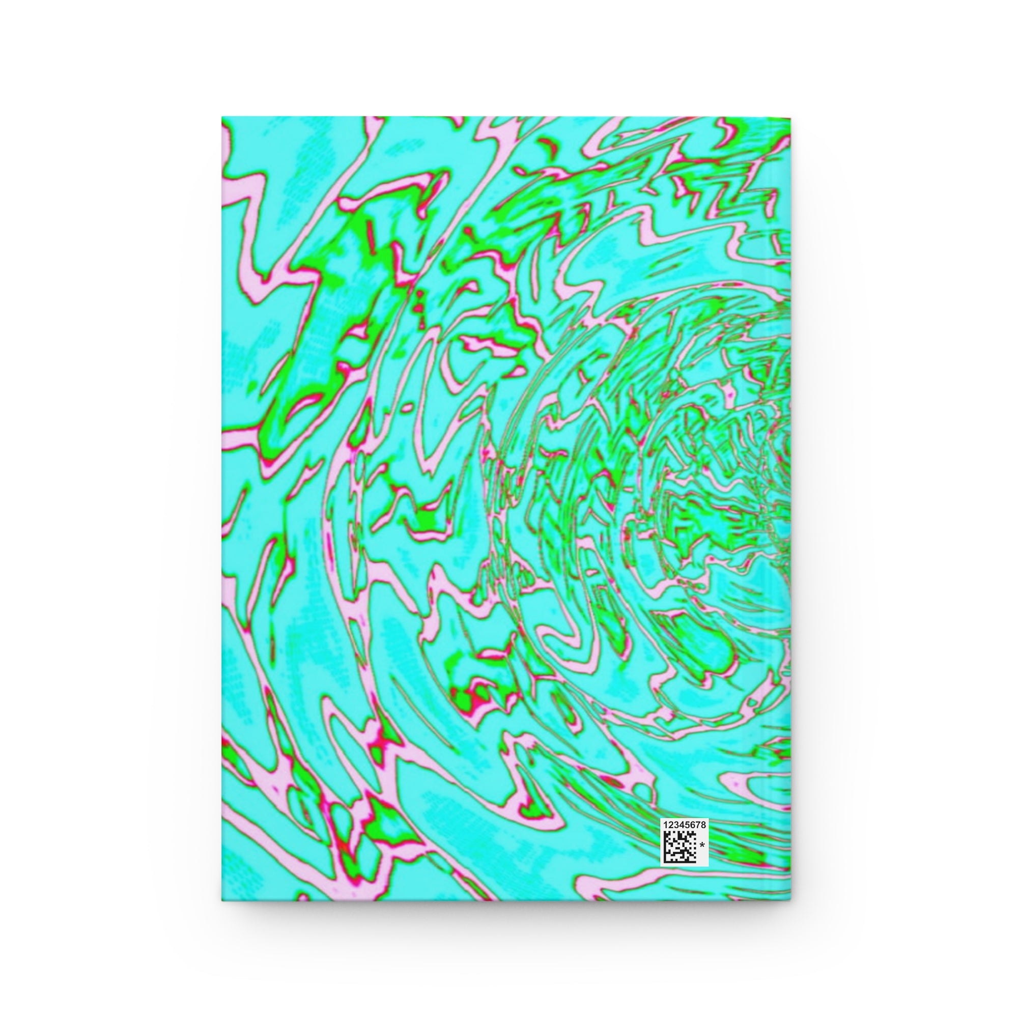 Mint Abstract Swirl Notebook | Aesthetic Marble Journal Hardcover
