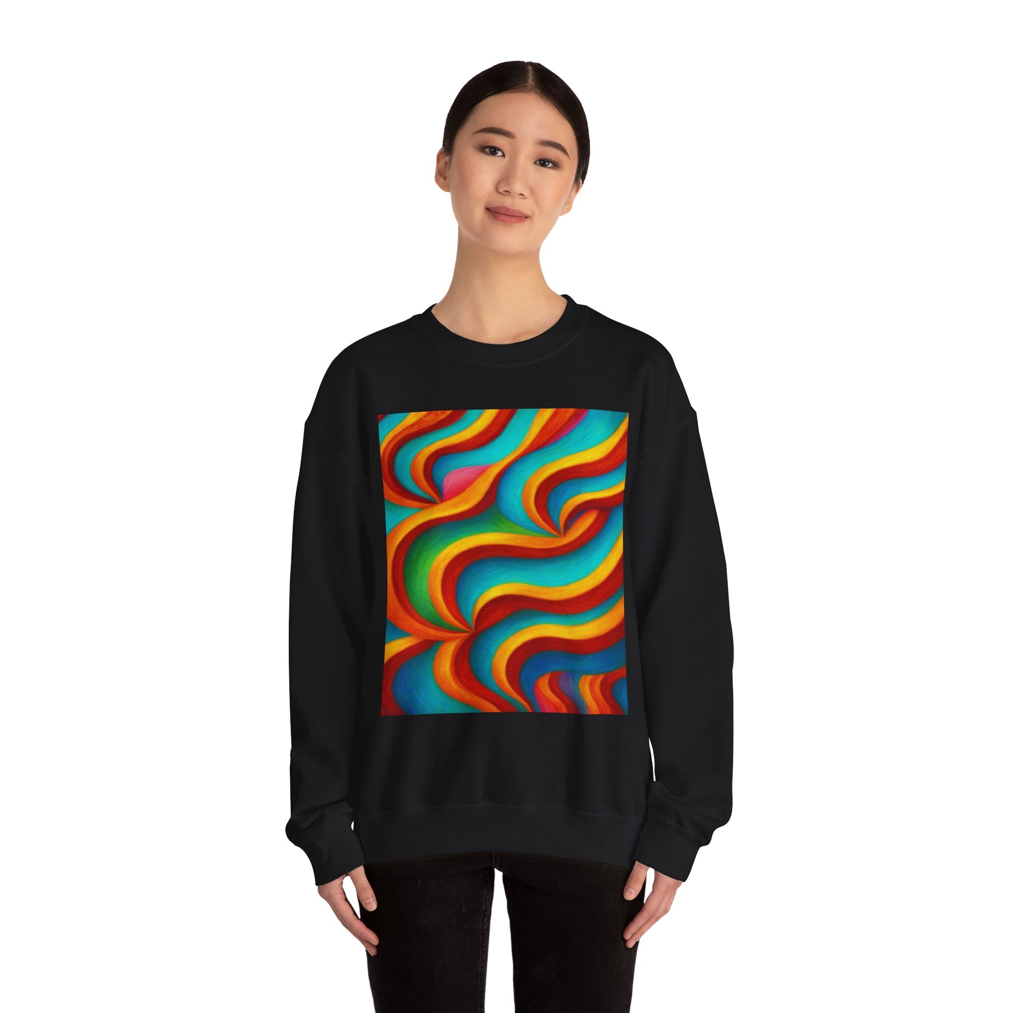 Colorful Swirl Sweatshirt | Cozy Unisex Crewneck