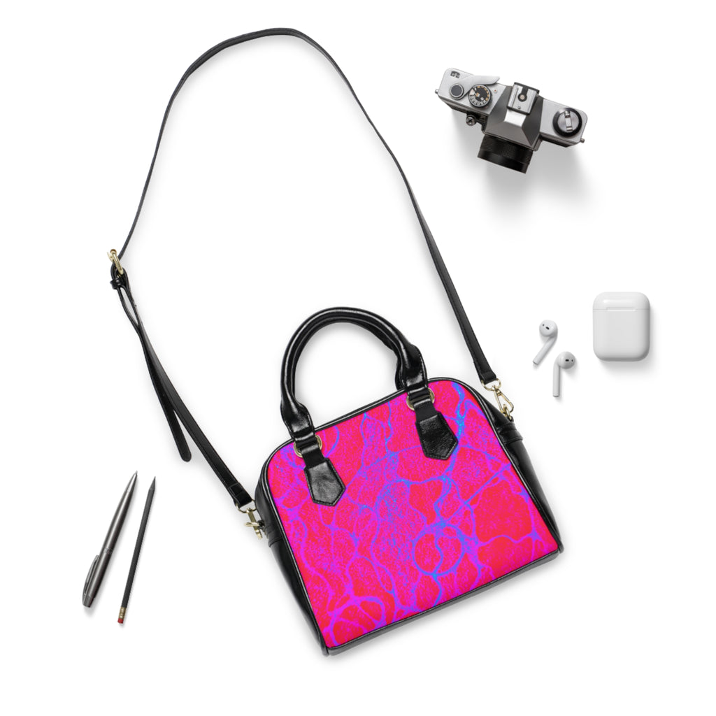 Hot Pink Psychedelic Handbag | Bold Statement Shoulder Bag