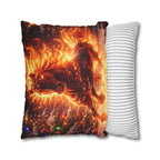 Fire Horse Throw Pillow | Christmas Decorative Cushion