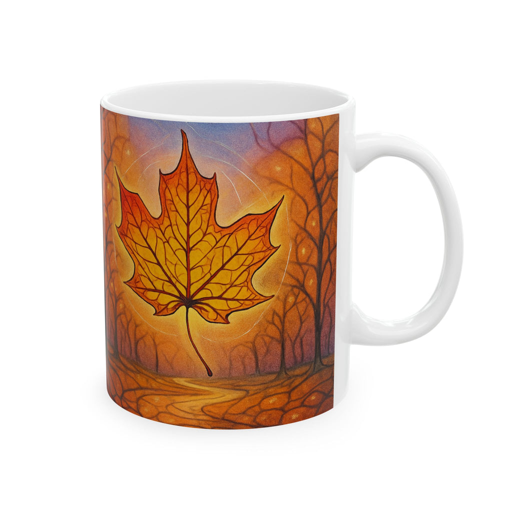 Autumn Leaves Mug | Cozy Fall Coffee Cup | Seasonal Gift
