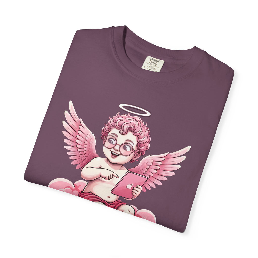 Pink Cherub Graphic T-Shirt | Vintage Cupid Art, Unisex Cotton Tee