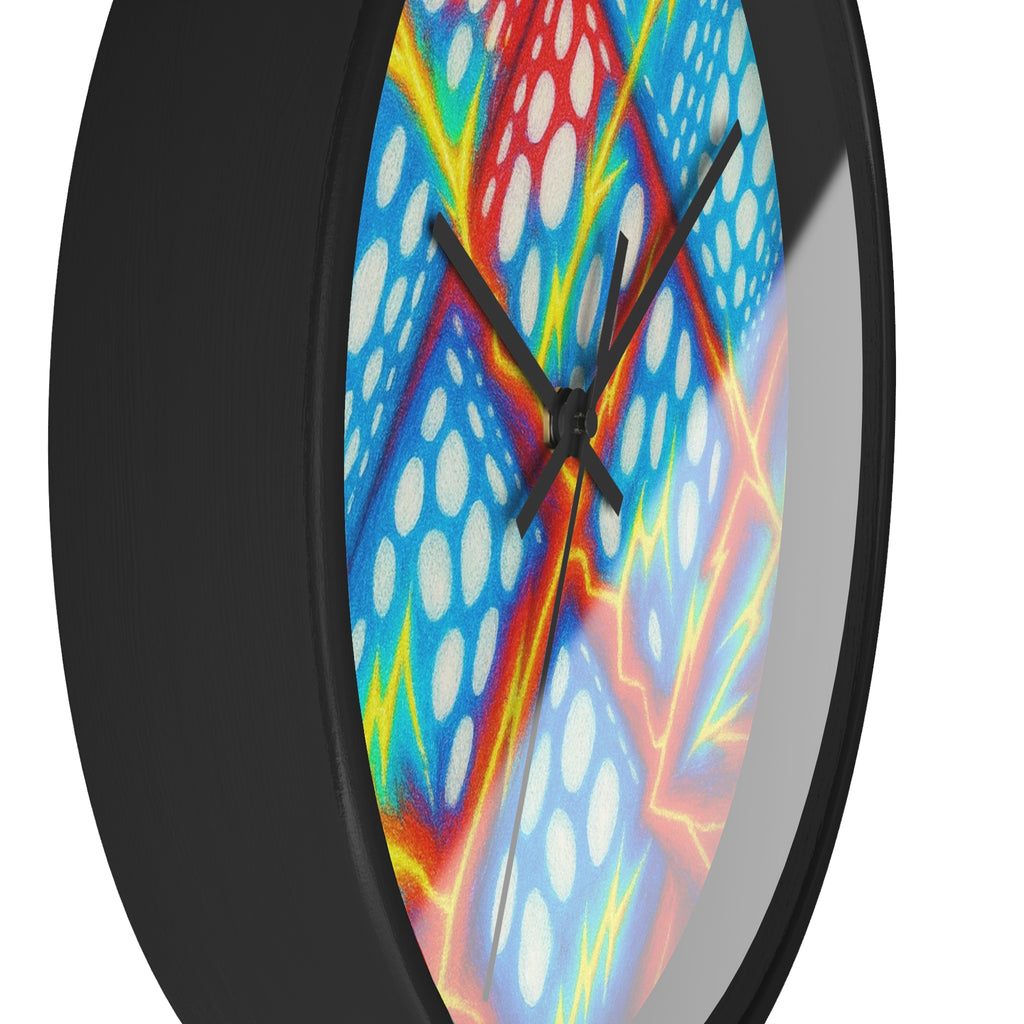 Geometric Wall Clock | Colorful Cube Pattern Clock | Modern Home Decor
