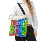 Abstract Energy Tote Bag | Vibrant Psychedelic Shopper