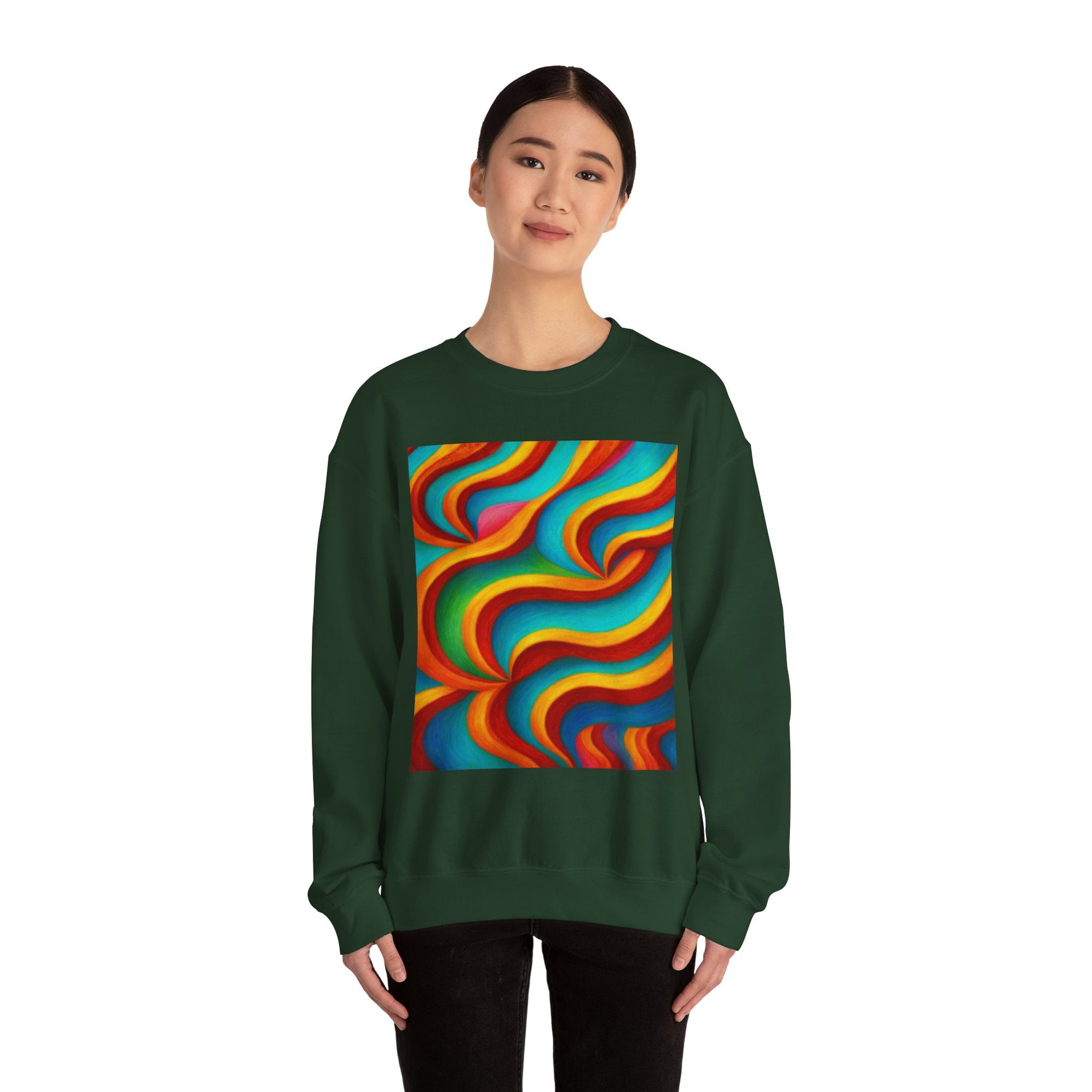 Colorful Swirl Sweatshirt | Cozy Unisex Crewneck