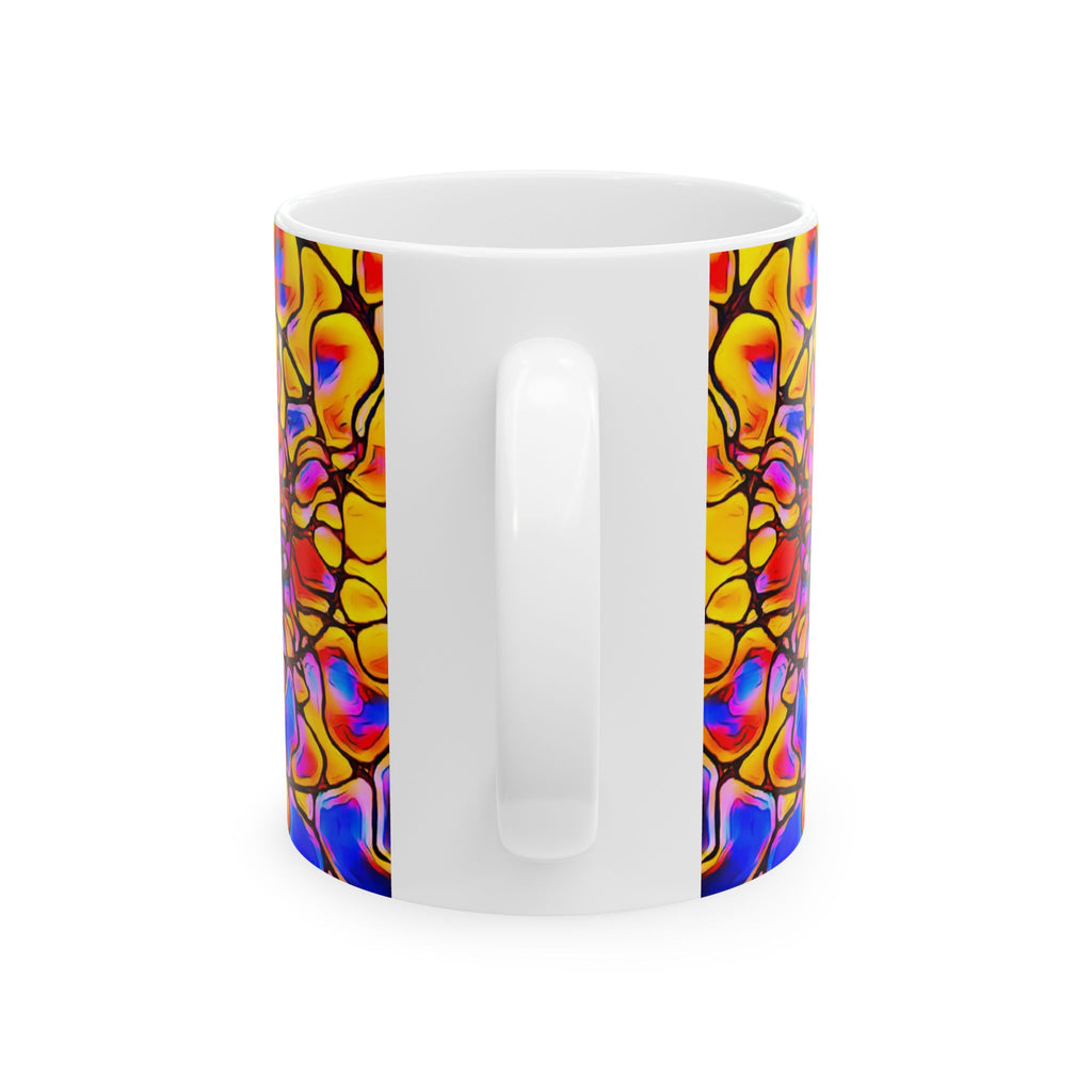 Bold Abstract Mug | Colorful Ceramic Coffee Cup | Modern Kitchen Decor