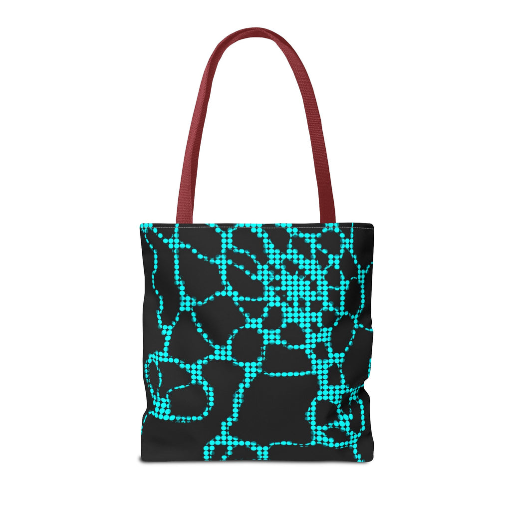 Modern Abstract Tote Bag | Blue Pattern Everyday Shopper