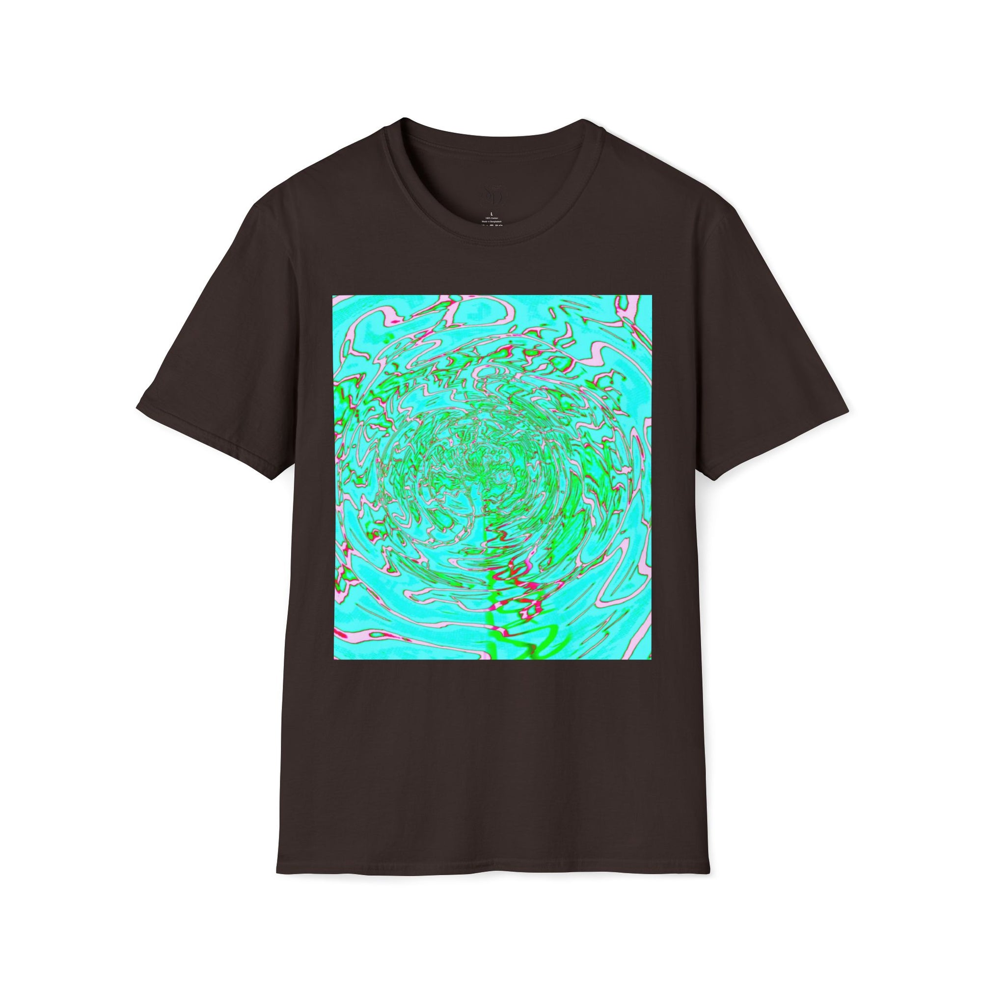 Green Abstract Neuro-Art T-Shirt | Soft Unisex Cotton Tee