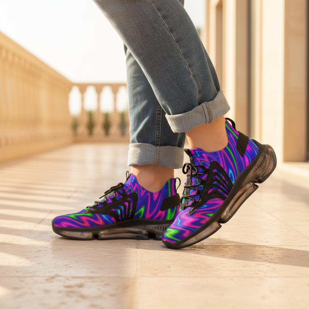 Men’s Mesh Sneakers | Colorful Athletic Shoes | Festival Streetwear