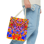 Colorful Abstract Tote Bag | Vibrant Art Shopper