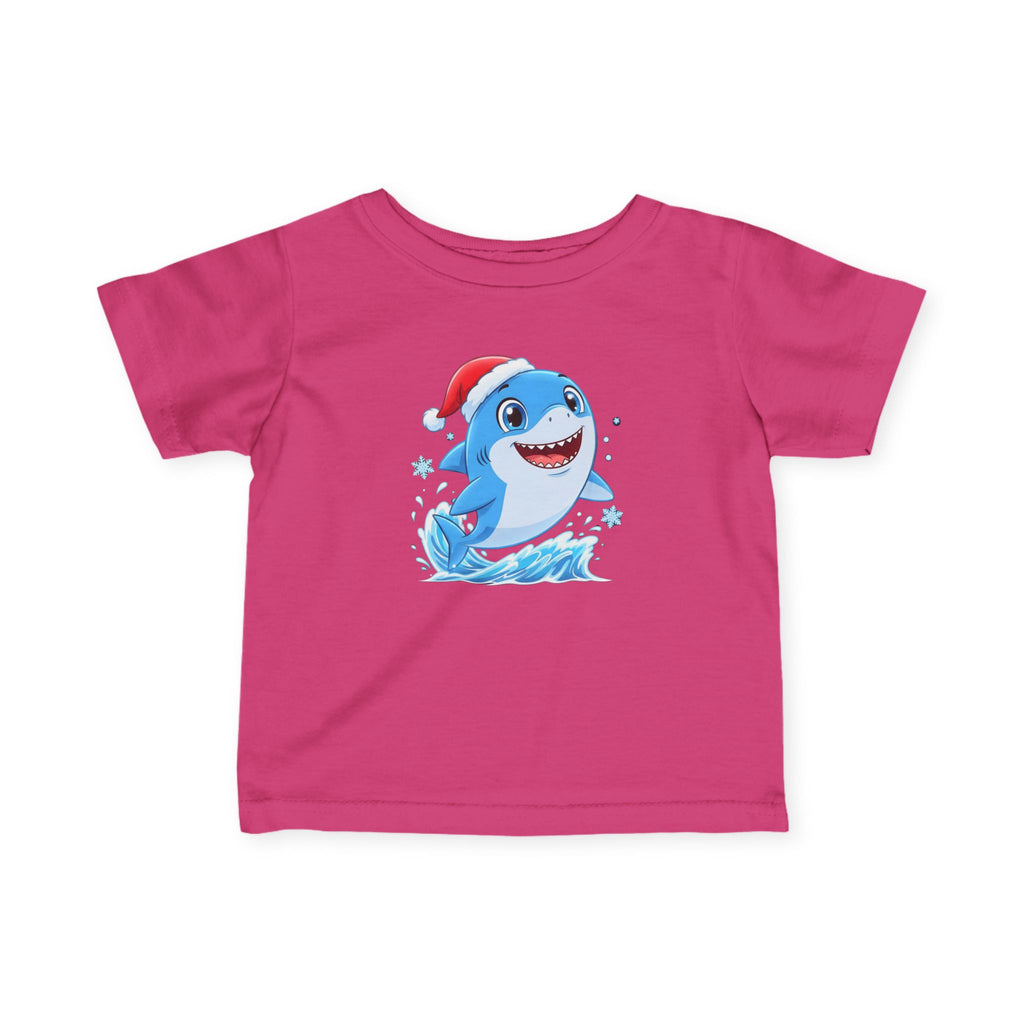 Christmas Shark Kids T-Shirt | Cute Ocean Animal Holiday Tee for Toddlers