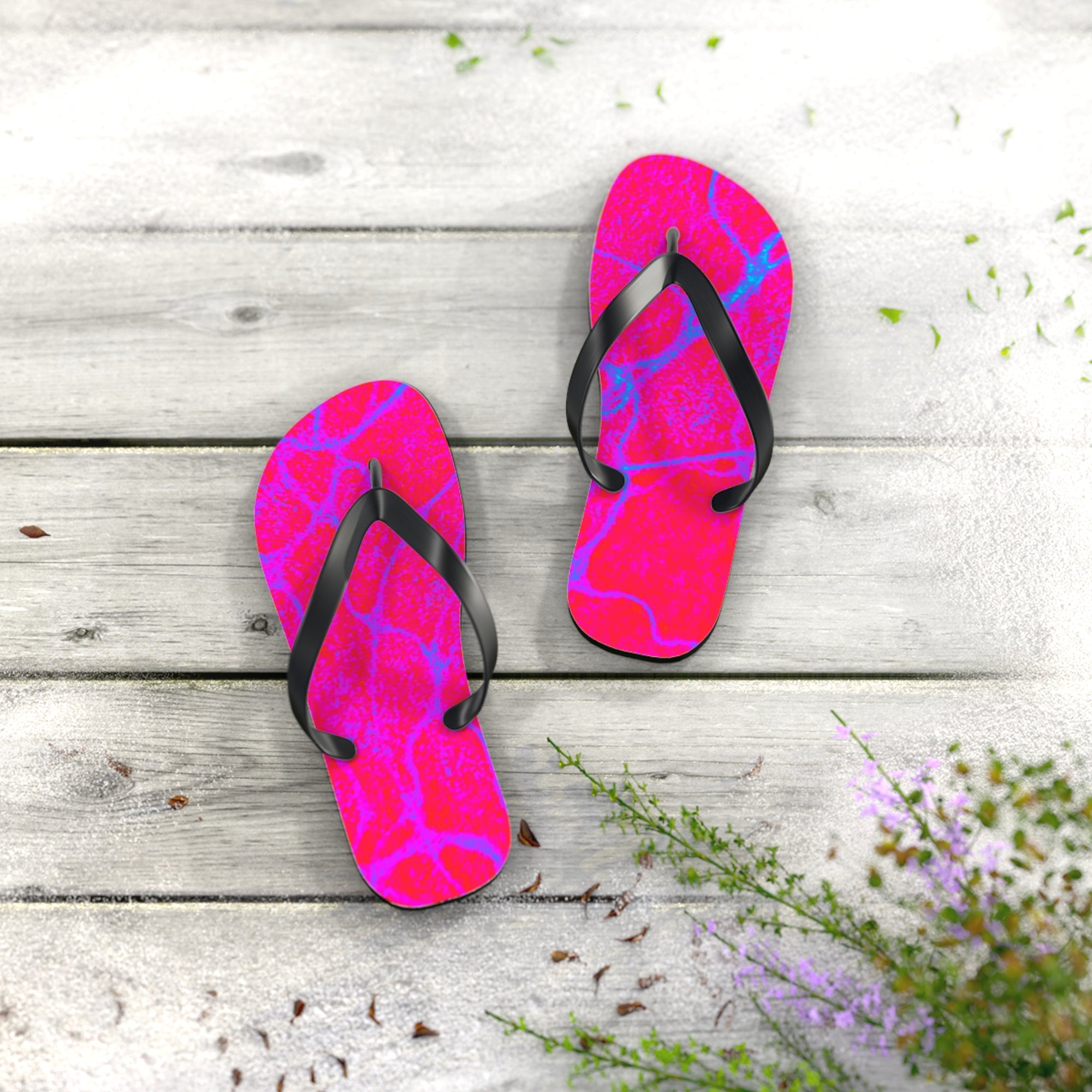 Vibrant Beach Flip Flops | Colorful Summer Sandals
