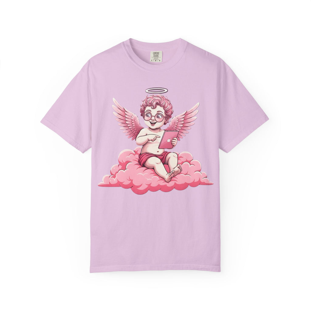 Pink Cherub Graphic T-Shirt | Vintage Cupid Art, Unisex Cotton Tee