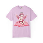 Pink Cherub Graphic T-Shirt | Vintage Cupid Art, Unisex Cotton Tee