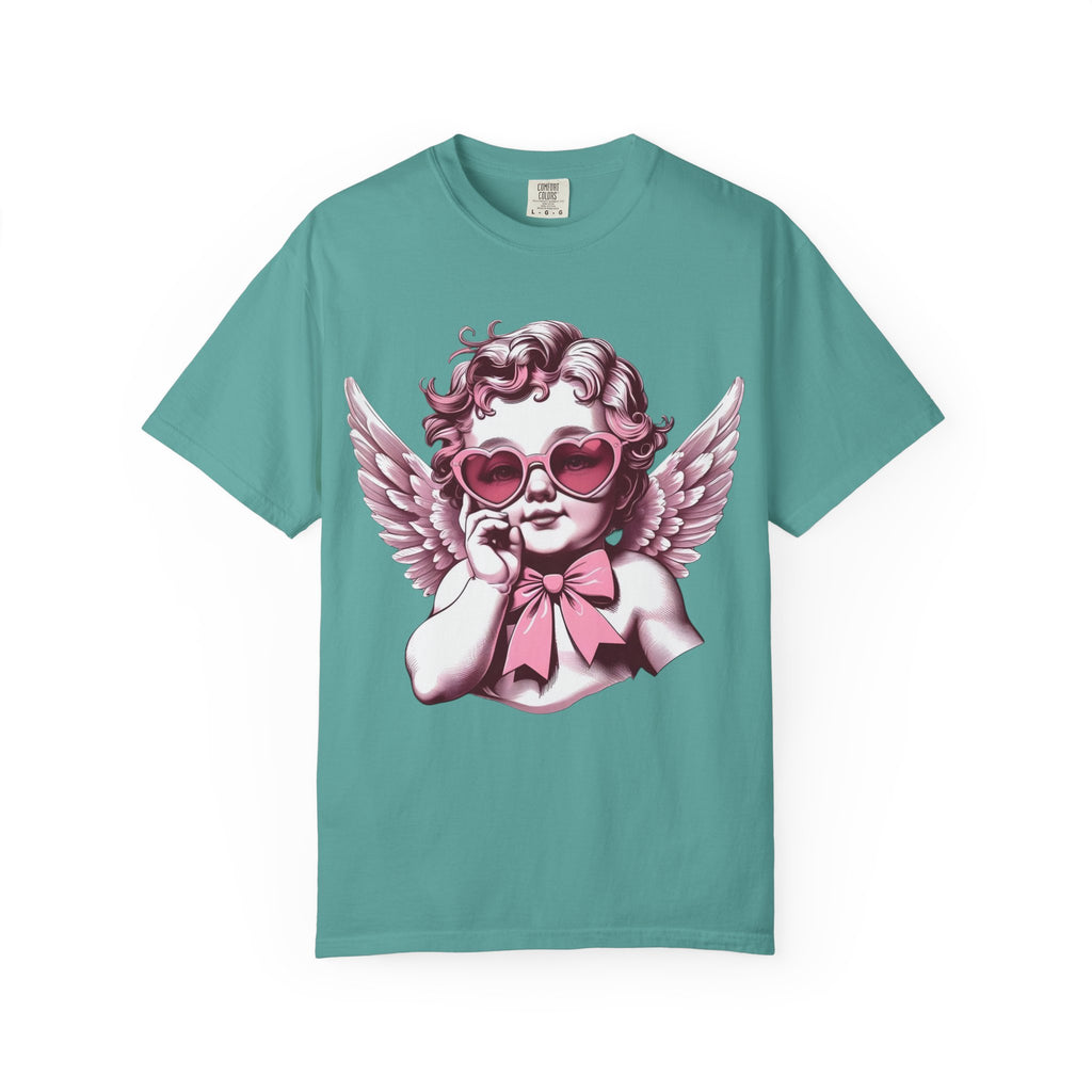 Cherub Heart Sunglasses T-Shirt | Cute Cupid Valentine Tee