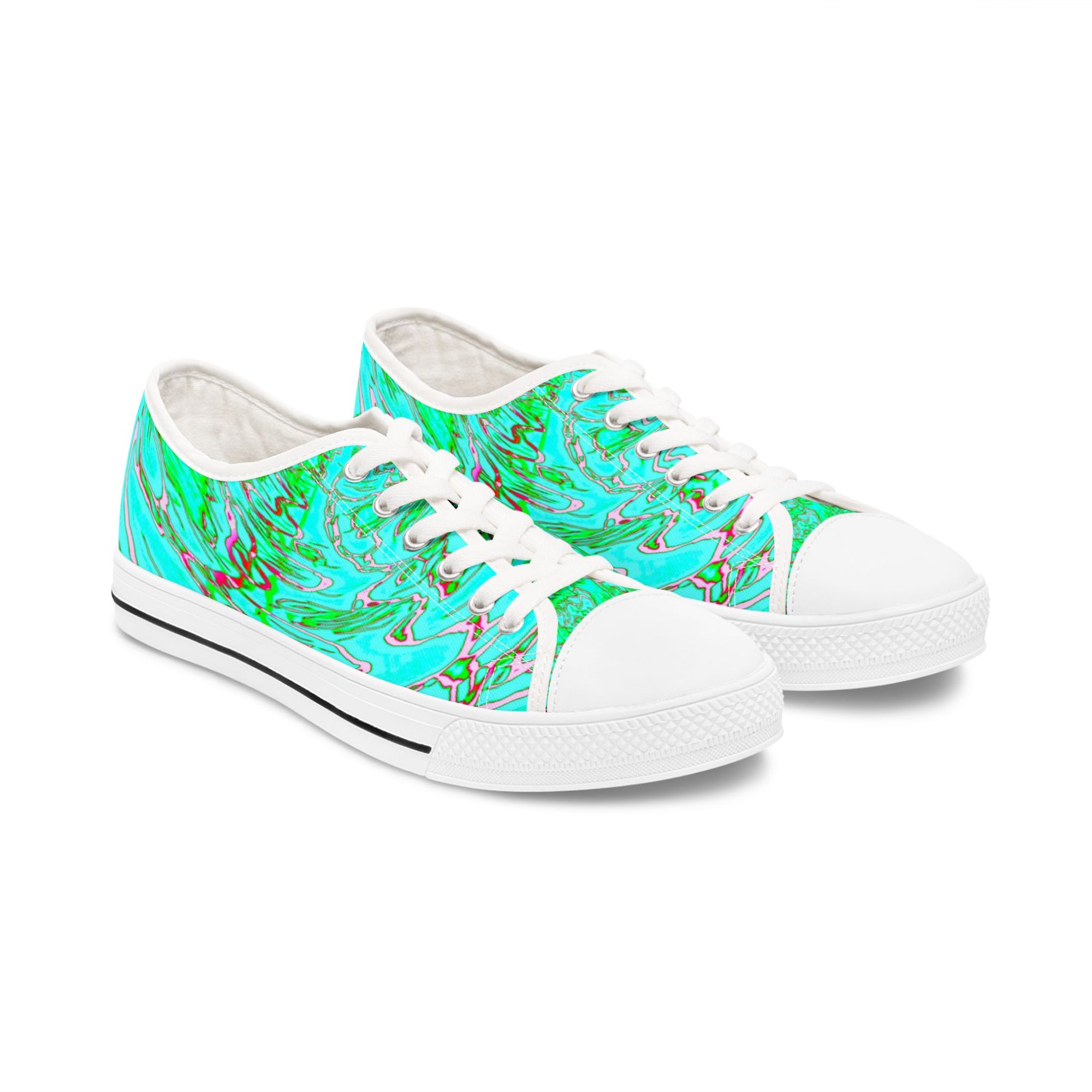 Vibrant Low Top Sneakers: Colorful Women's Casual Shoes