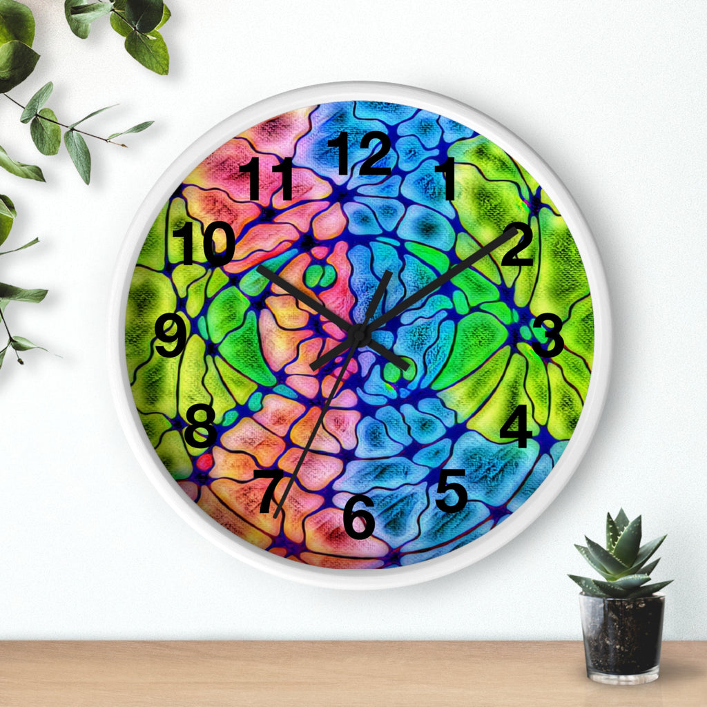 Abstract Wall Clock | Colorful Modern Clock | Artistic Home Decor