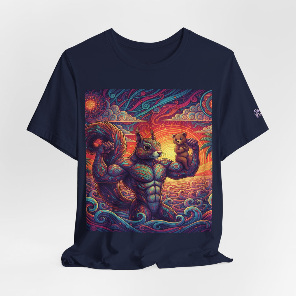 Muscular Squirrel T-Shirt | Funny Fantasy Animal Tee