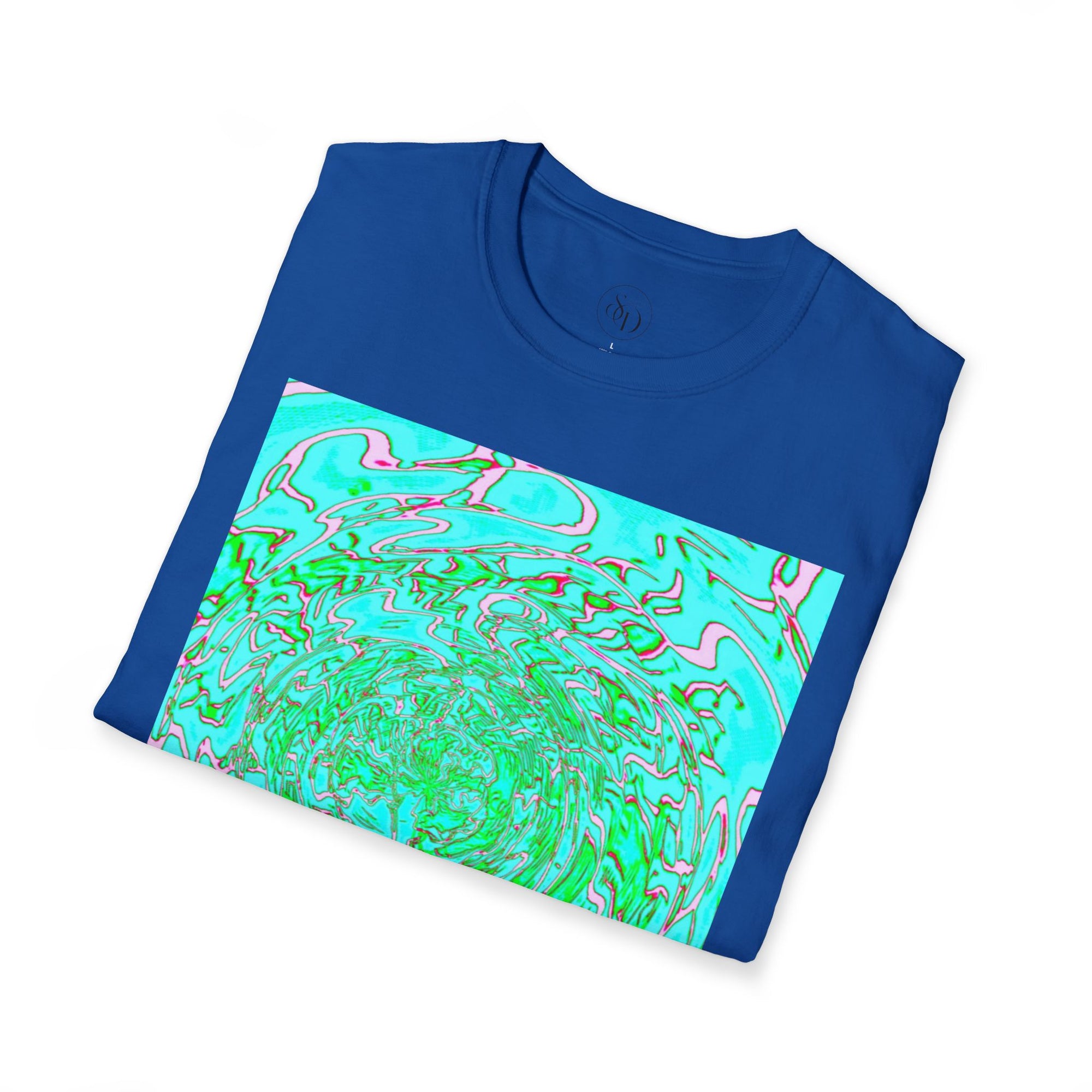 Green Abstract Neuro-Art T-Shirt | Soft Unisex Cotton Tee