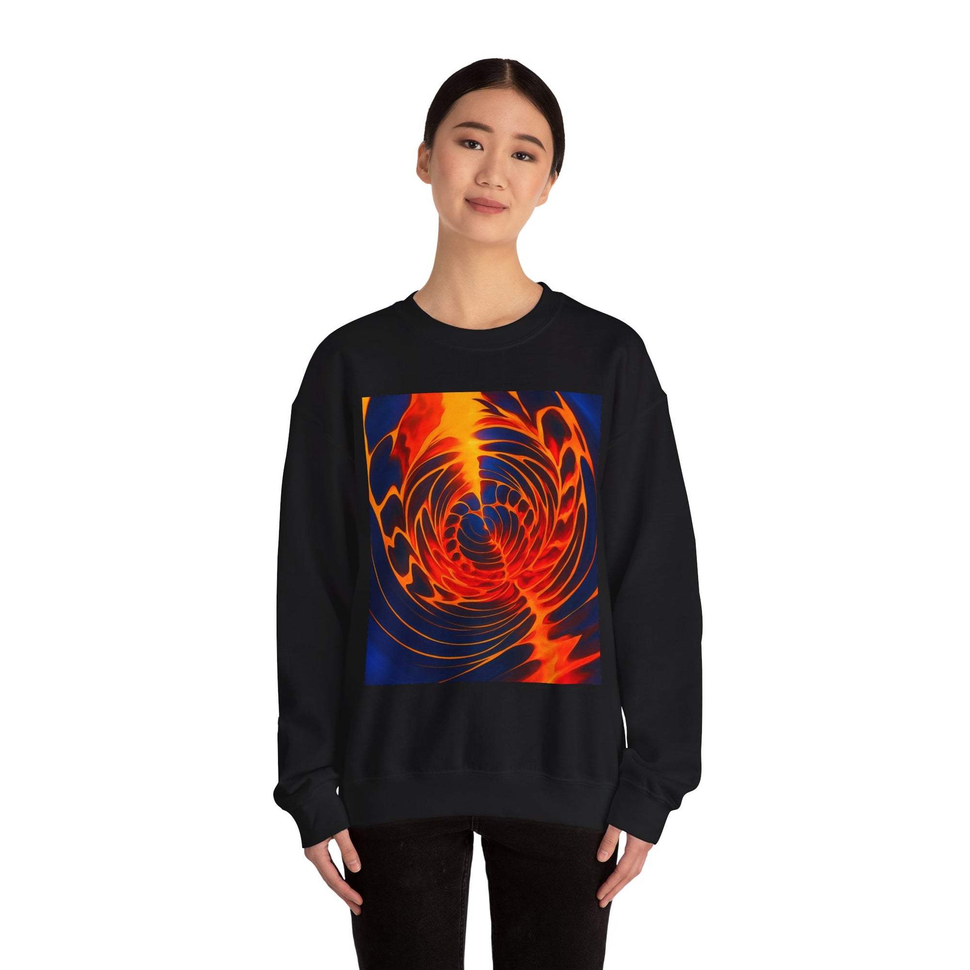Colorful Swirl Art Sweatshirt | Unisex Graphic Crewneck