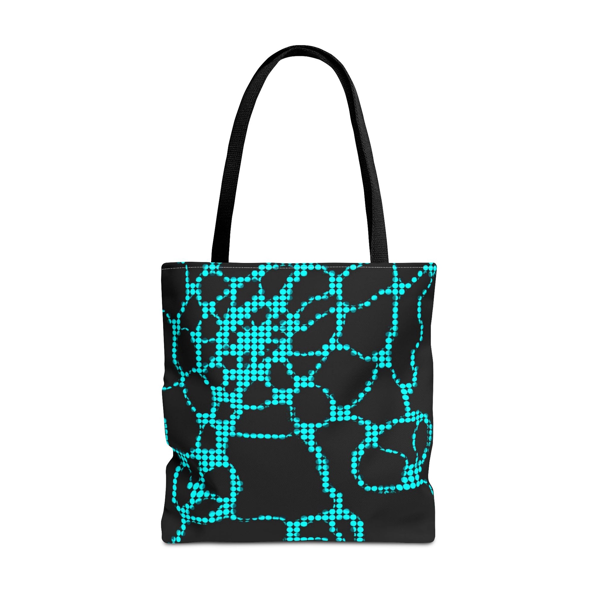 Modern Abstract Tote Bag | Blue Pattern Everyday Shopper