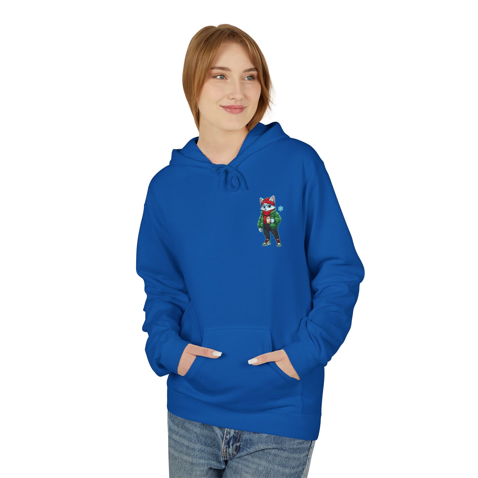 Cool Fox Character Hoodie | Cool Cyber Wolf Christmas Hoodie | Unique Gamer Gift