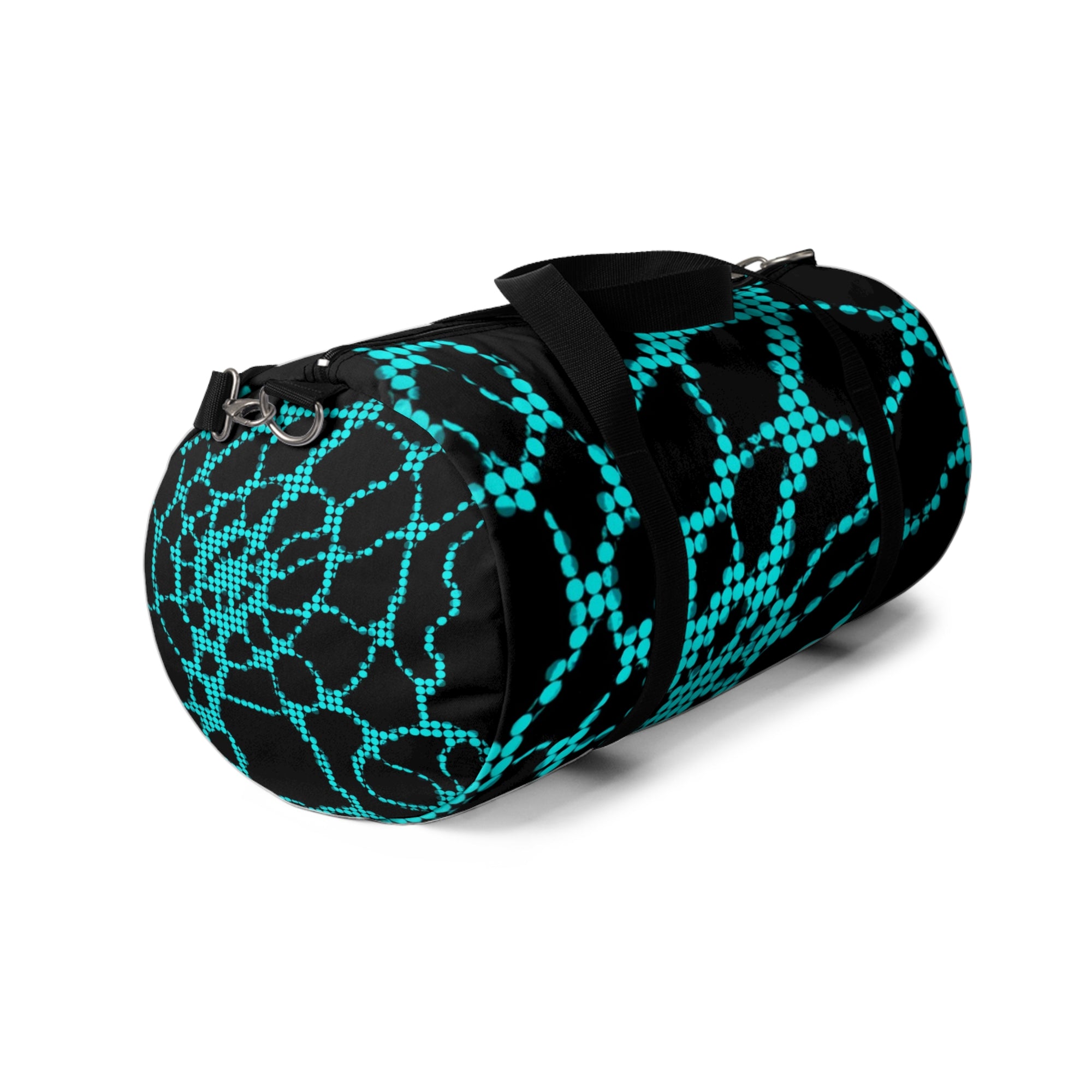Black Pattern Duffel Bag | Urban Gym & Travel Weekender