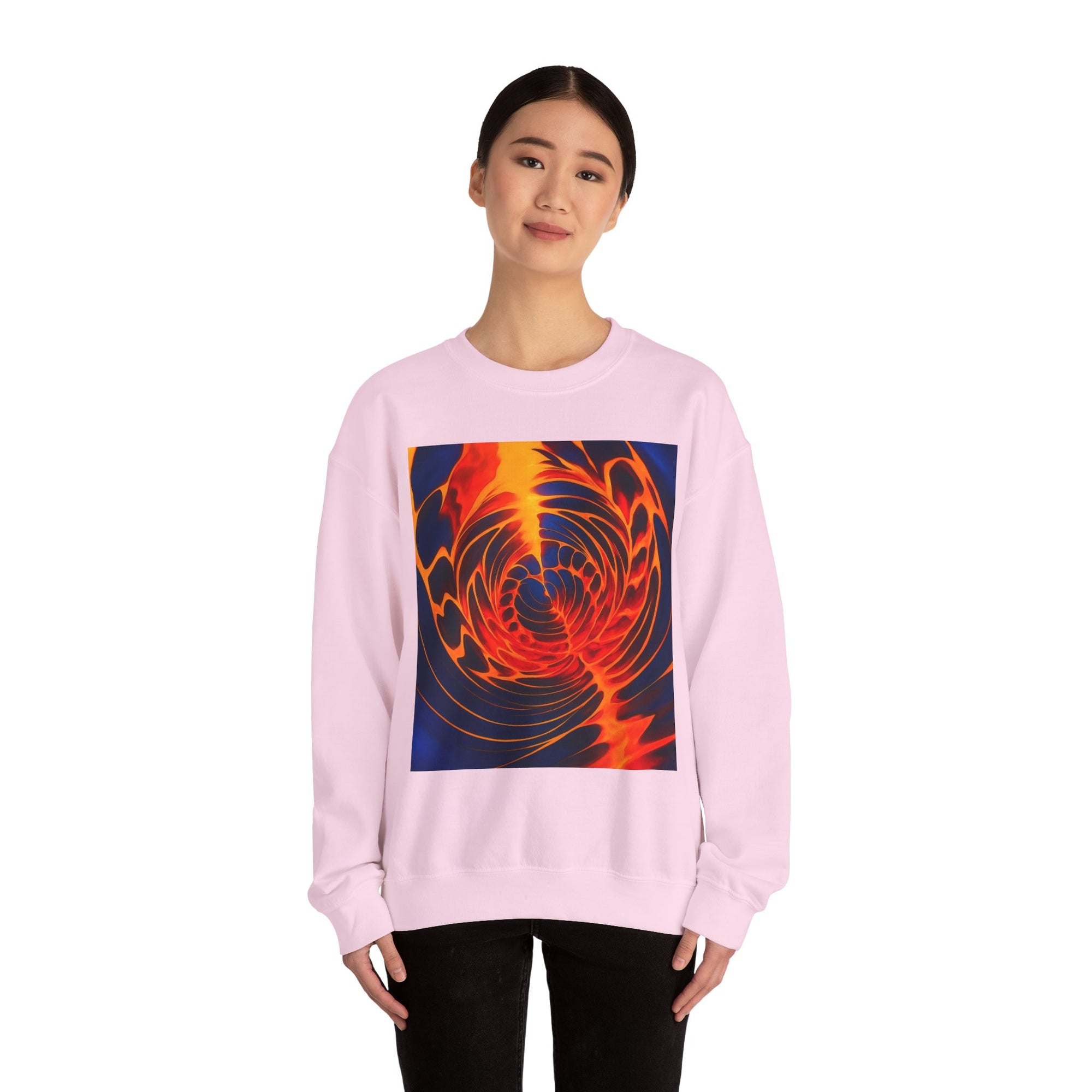 Colorful Swirl Art Sweatshirt | Unisex Graphic Crewneck
