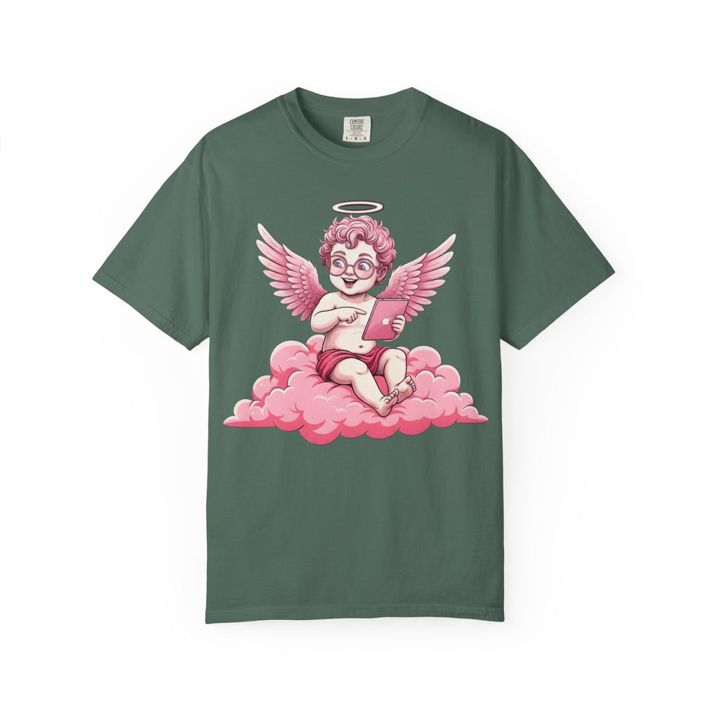Pink Cherub Graphic T-Shirt | Vintage Cupid Art, Unisex Cotton Tee