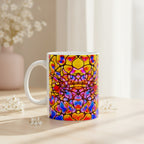 Bold Abstract Mug | Colorful Ceramic Coffee Cup | Modern Kitchen Decor