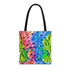 Abstract Energy Tote Bag | Vibrant Psychedelic Shopper