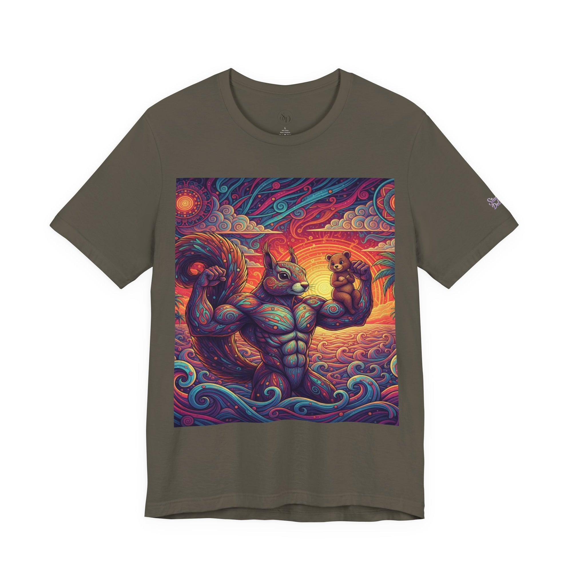 Muscular Squirrel T-Shirt | Funny Fantasy Animal Tee