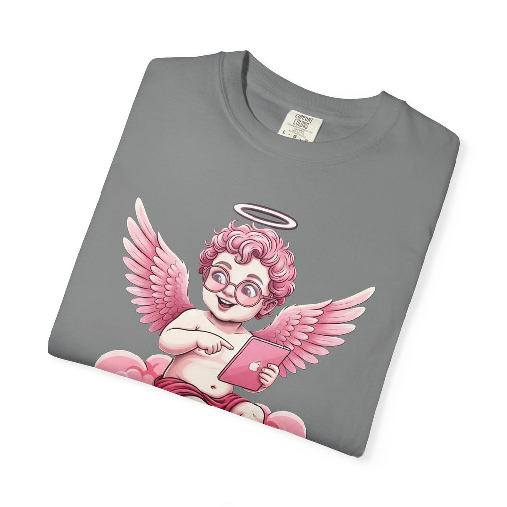 Pink Cherub Graphic T-Shirt | Vintage Cupid Art, Unisex Cotton Tee