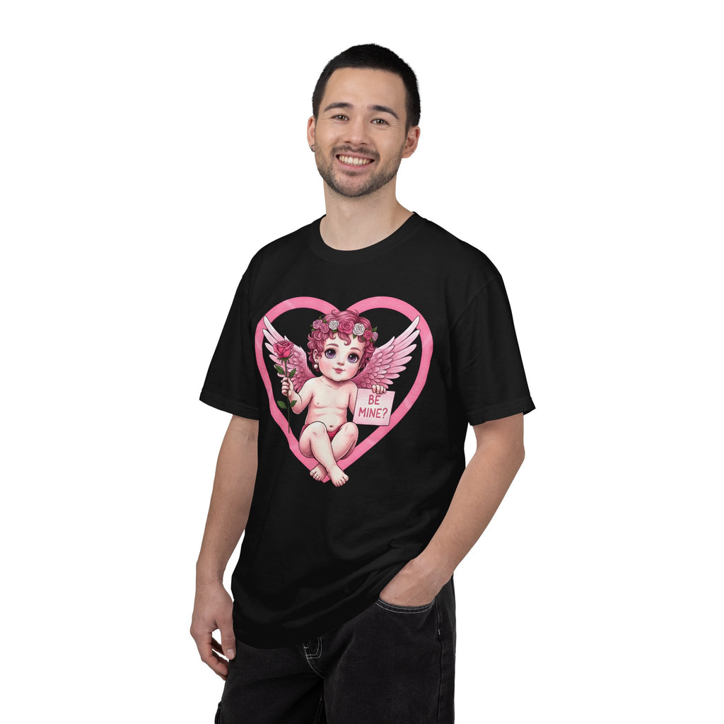 Cherub Graphic T-Shirt | Pink Cupid Heart Art Unisex Cotton Tee