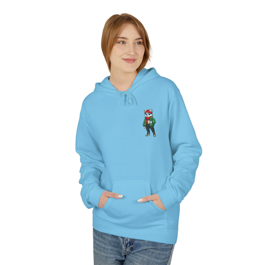 Cyber Wolf Gamer Hoodie | Cozy Christmas Sweatshirt